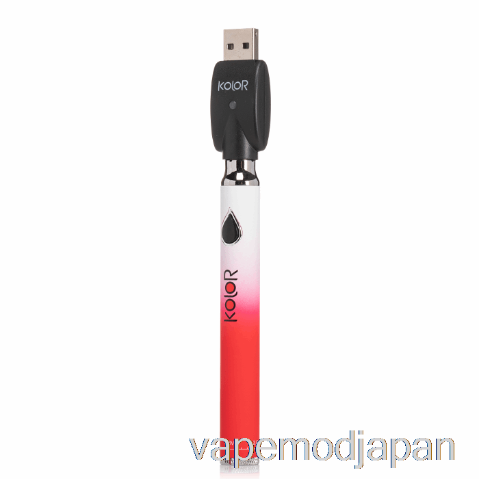 VAPE MOD リーフ Budi カラー ツイスト スリム 650mAh バッテリー レッド